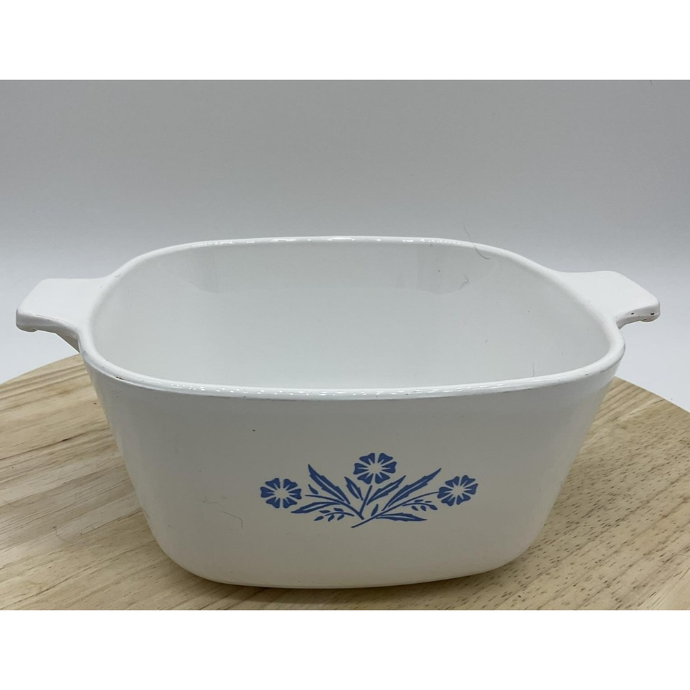 Corning Ware Blue Cornflower P-1 3/4 B 1 3/4 QT Casserole No Lid‎ Vintage Pyrex